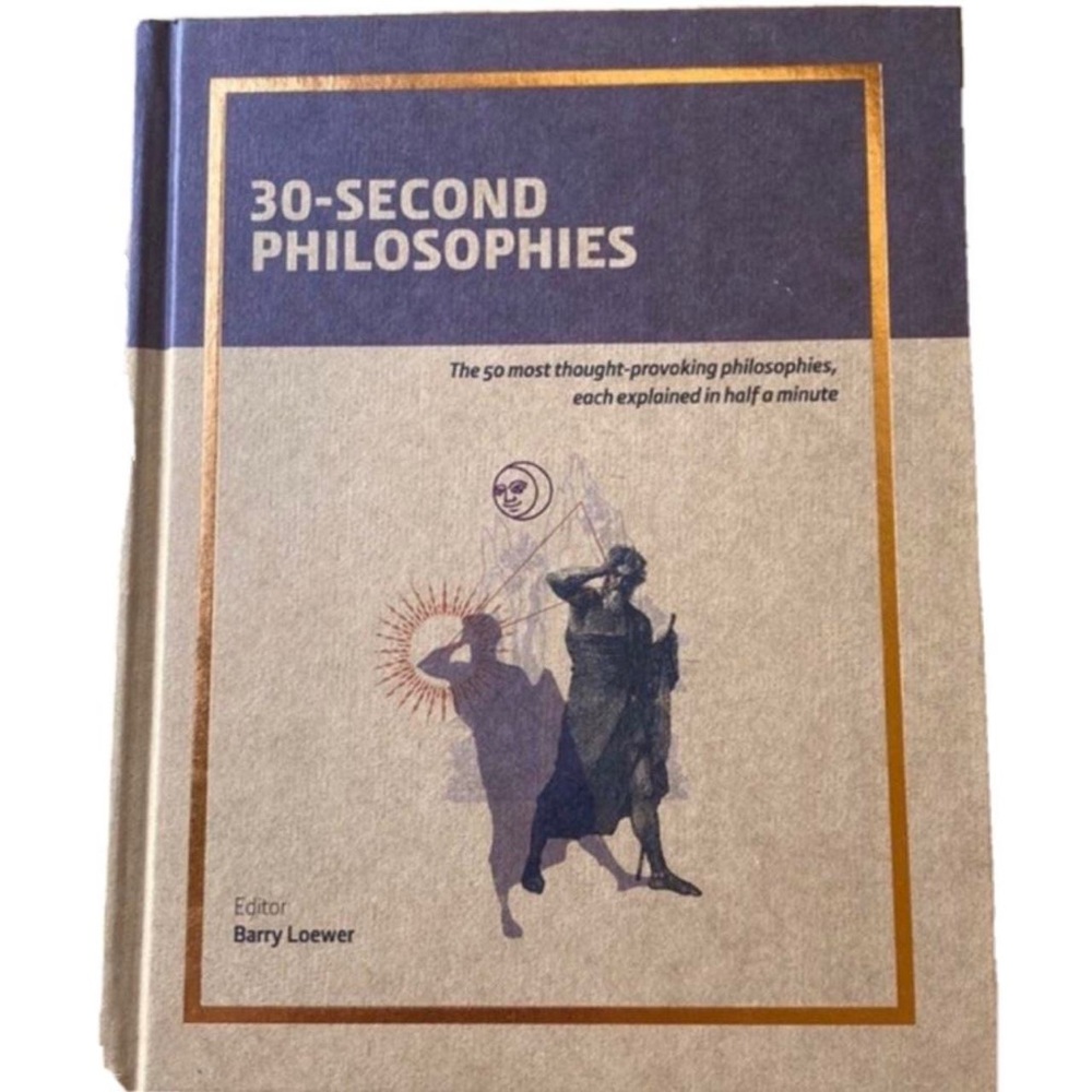 Philosophy Book 30 Second Philosophies Hardback Coffee Table Conversation Decor